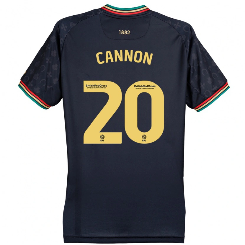 Danxen Enfant Maillot Reggie Cannon #20 Bleu Marine Foncé Tenues Extérieur 2024/25 T-Shirt