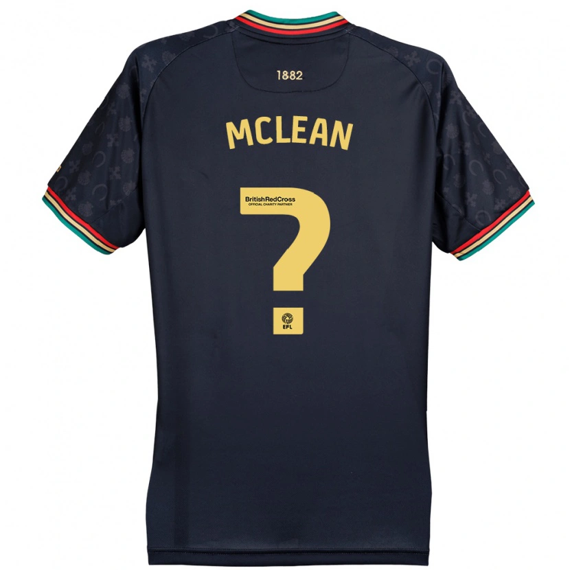 Danxen Enfant Maillot Mason Mclean #0 Bleu Marine Foncé Tenues Extérieur 2024/25 T-Shirt