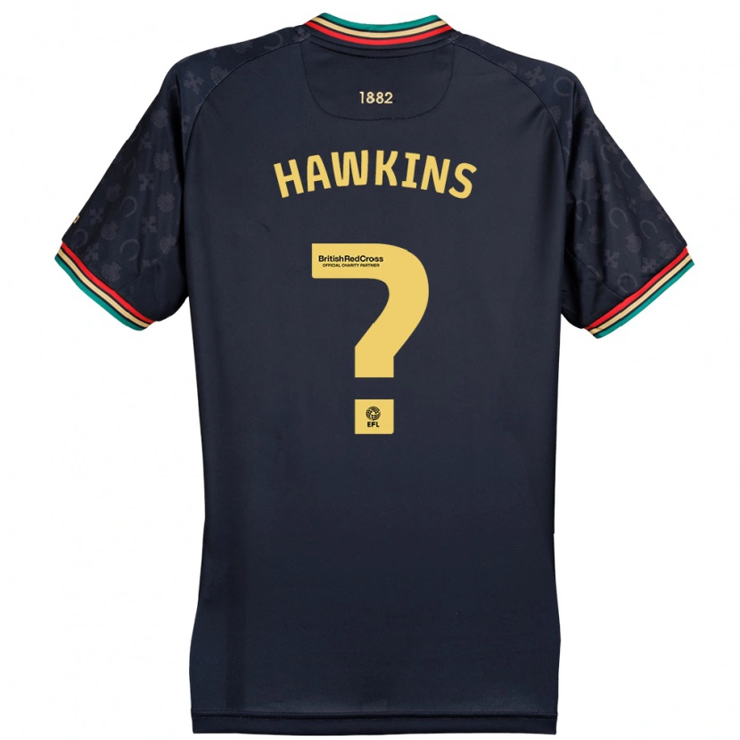 Danxen Enfant Maillot Henry Hawkins #0 Bleu Marine Foncé Tenues Extérieur 2024/25 T-Shirt