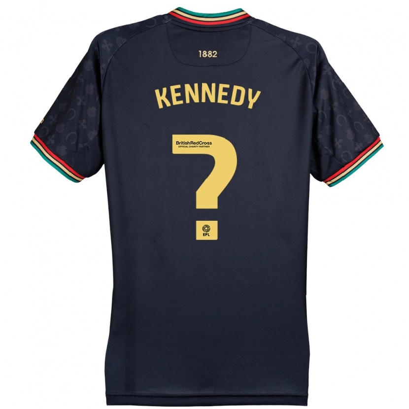 Danxen Enfant Maillot Rico Kennedy #0 Bleu Marine Foncé Tenues Extérieur 2024/25 T-Shirt