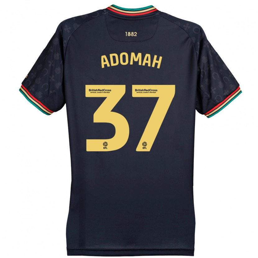 Danxen Enfant Maillot Albert Adomah #37 Bleu Marine Foncé Tenues Extérieur 2024/25 T-Shirt