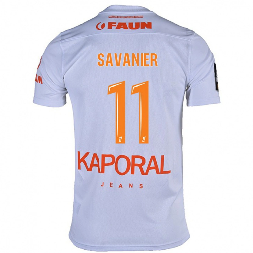 Danxen Enfant Maillot Téji Savanier #11 Blanc Tenues Extérieur 2024/25 T-Shirt