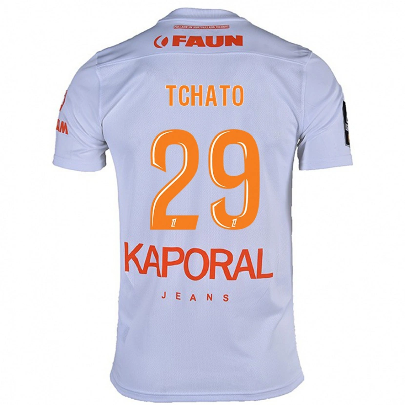 Danxen Enfant Maillot Enzo Tchato #29 Blanc Tenues Extérieur 2024/25 T-Shirt