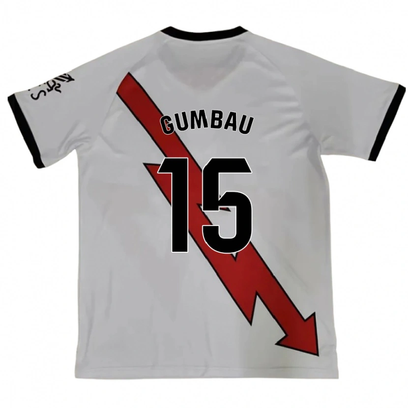 Danxen Enfant Maillot Gerard Gumbau #15 Rouge Tenues Extérieur 2024/25 T-Shirt