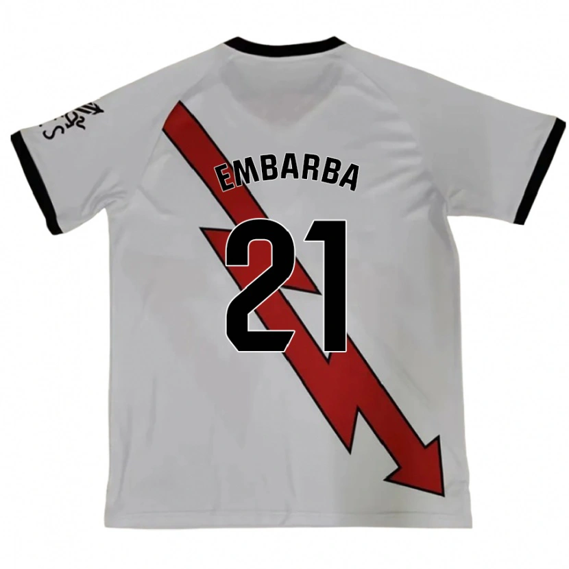 Danxen Enfant Maillot Adrián Embarba #21 Rouge Tenues Extérieur 2024/25 T-Shirt