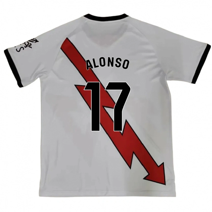 Danxen Enfant Maillot Sergio Alonso #17 Rouge Tenues Extérieur 2024/25 T-Shirt