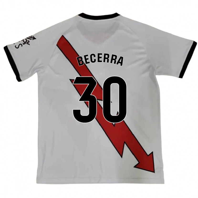 Danxen Enfant Maillot Samuel Becerra #30 Rouge Tenues Extérieur 2024/25 T-Shirt