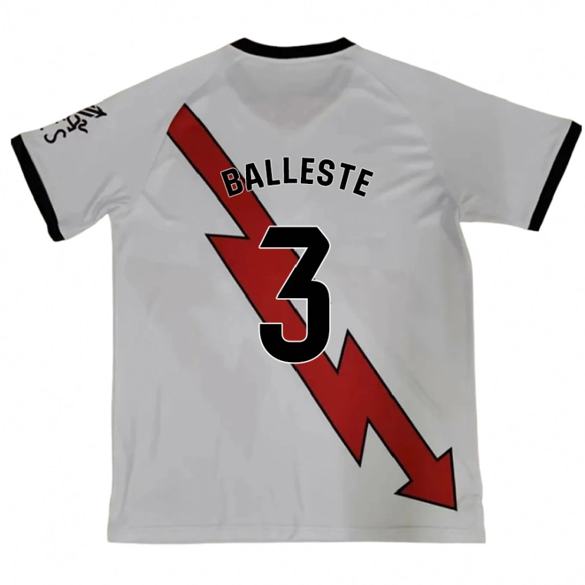 Danxen Enfant Maillot Laia Ballesté #3 Rouge Tenues Extérieur 2024/25 T-Shirt