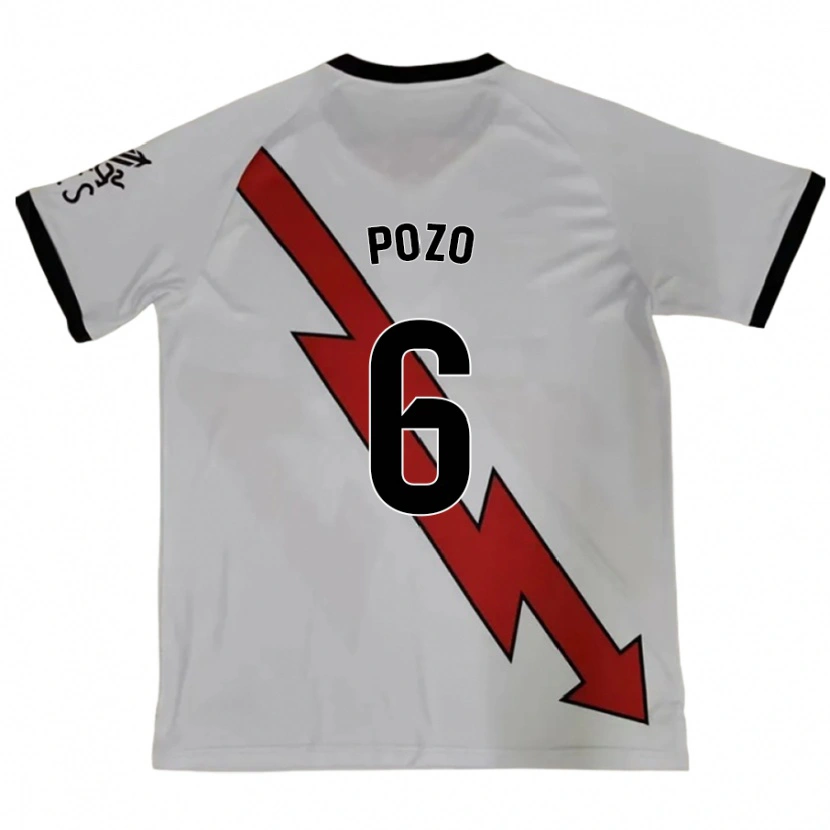 Danxen Enfant Maillot José Pozo #6 Rouge Tenues Extérieur 2024/25 T-Shirt