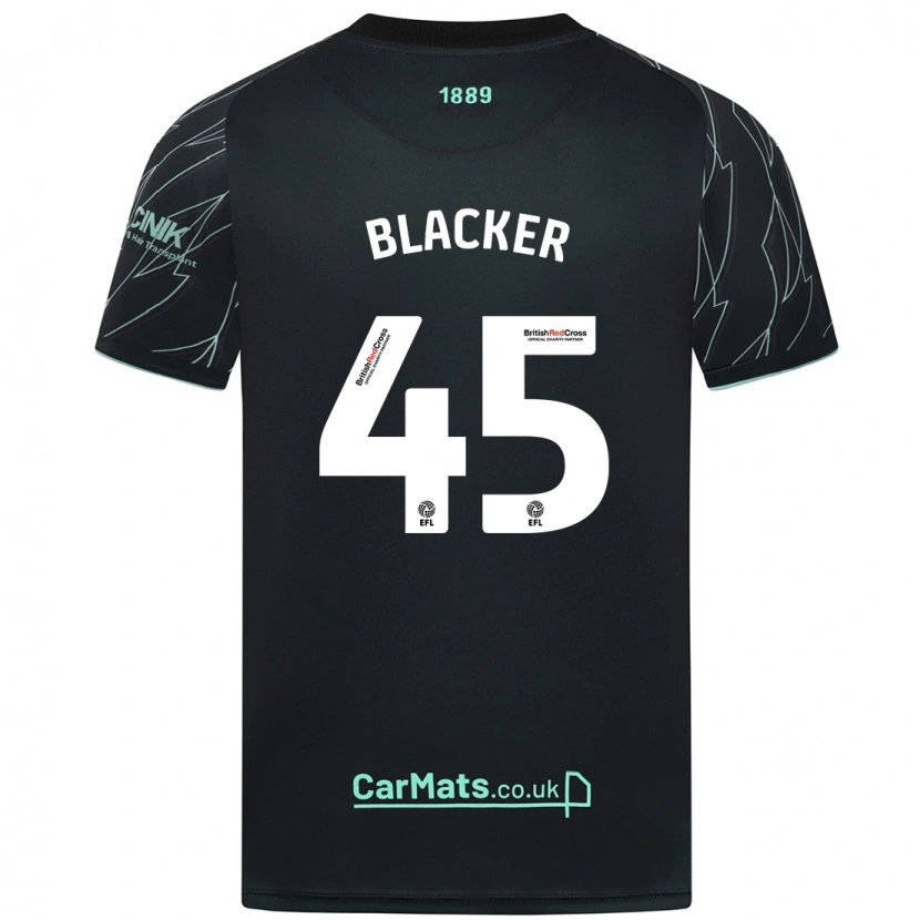 Danxen Enfant Maillot Billy Blacker #45 Noir Vert Tenues Extérieur 2024/25 T-Shirt