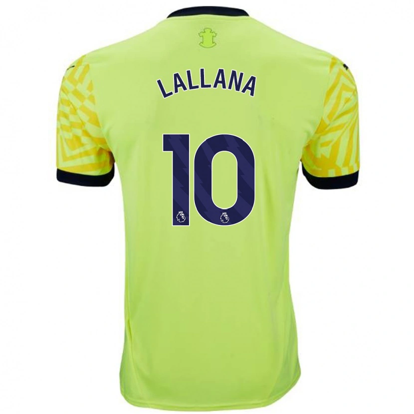 Danxen Enfant Maillot Adam Lallana #10 Jaune Tenues Extérieur 2024/25 T-Shirt