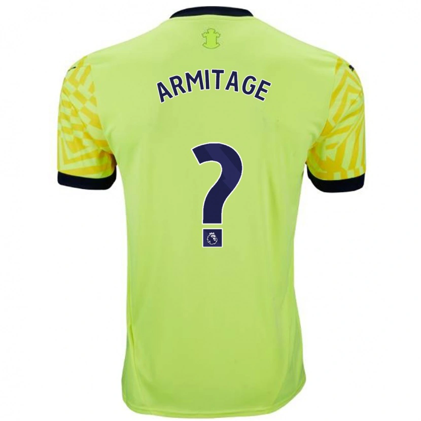 Danxen Enfant Maillot Will Armitage #0 Jaune Tenues Extérieur 2024/25 T-Shirt