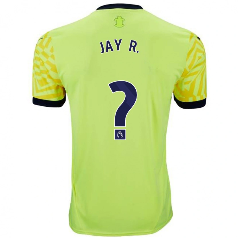 Danxen Enfant Maillot Jay Robinson #0 Jaune Tenues Extérieur 2024/25 T-Shirt