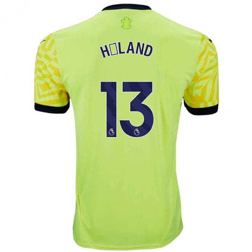 Danxen Enfant Maillot Benedicte Håland #13 Jaune Tenues Extérieur 2024/25 T-Shirt