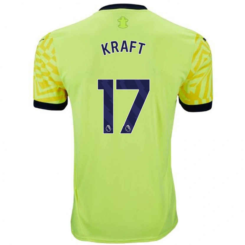 Danxen Enfant Maillot Emily Kraft #17 Jaune Tenues Extérieur 2024/25 T-Shirt