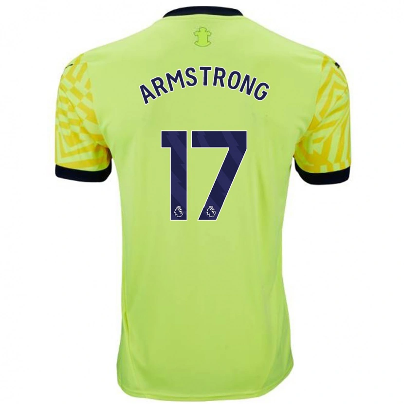 Danxen Enfant Maillot Stuart Armstrong #17 Jaune Tenues Extérieur 2024/25 T-Shirt