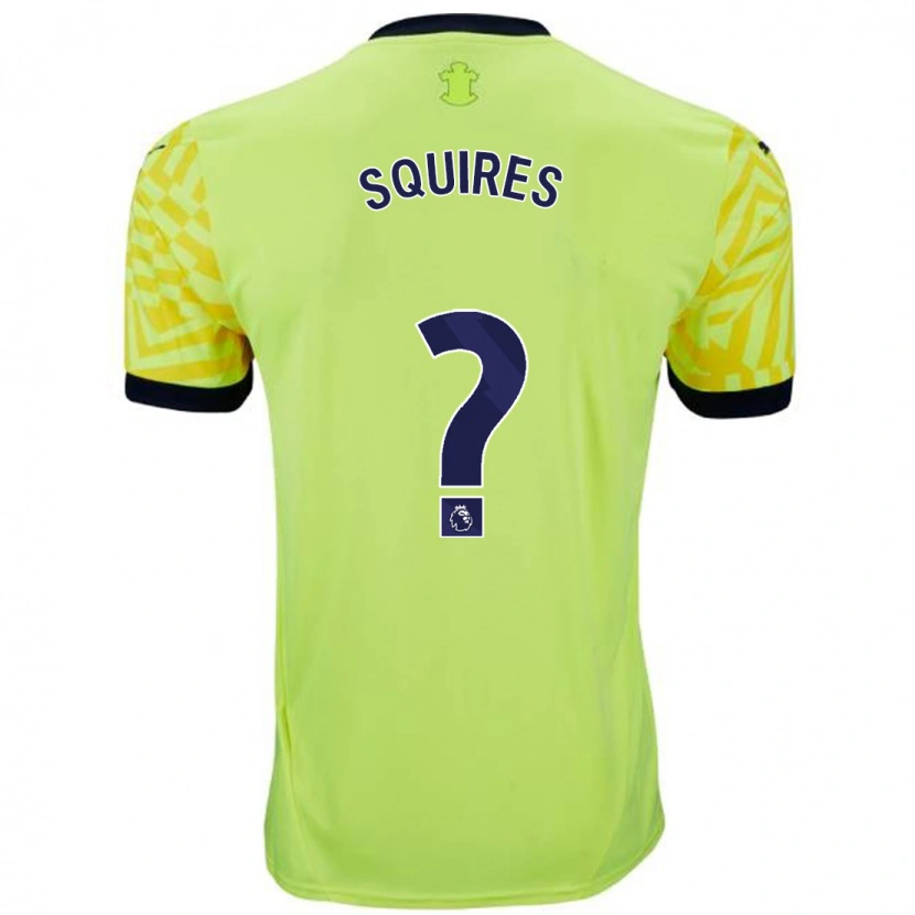 Danxen Enfant Maillot Joshua Squires #0 Jaune Tenues Extérieur 2024/25 T-Shirt