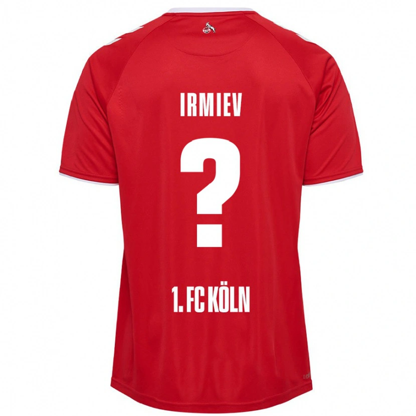 Danxen Enfant Maillot Kristiyan Irmiev #0 Rouge Blanc Tenues Extérieur 2024/25 T-Shirt