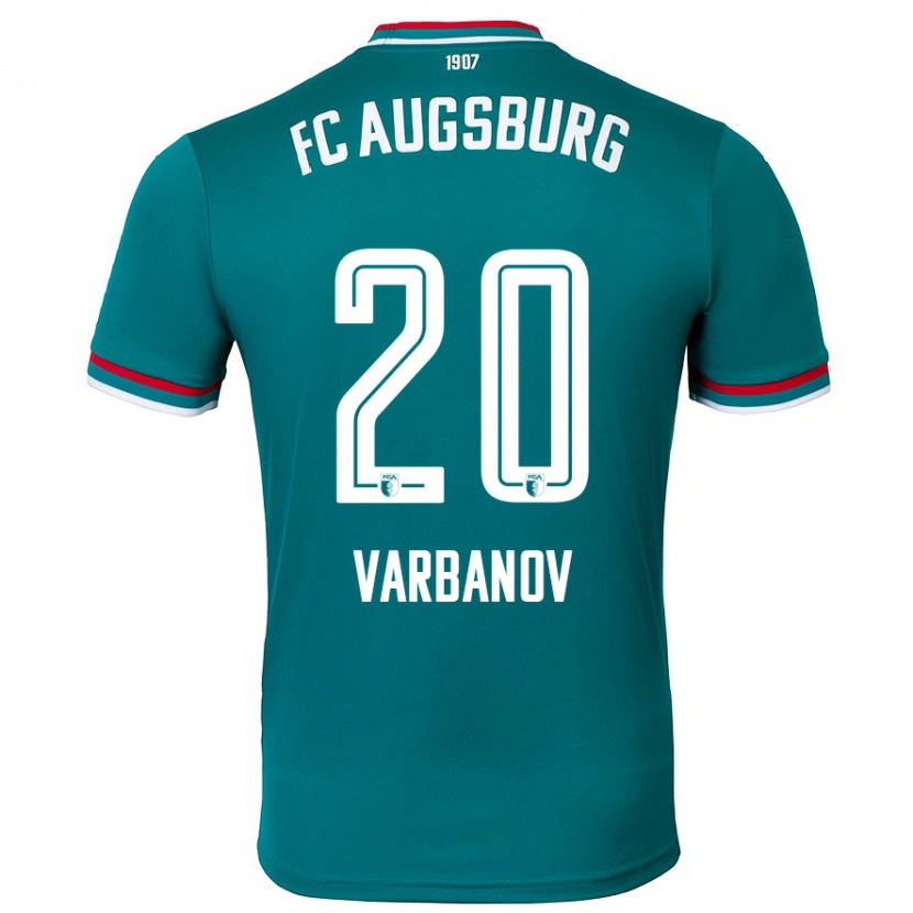 Danxen Enfant Maillot Svetoslav Varbanov #20 Vert Foncé Tenues Extérieur 2024/25 T-Shirt