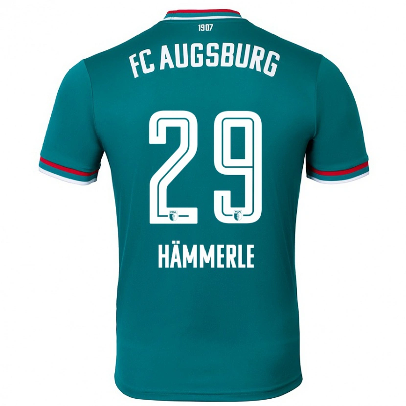 Danxen Enfant Maillot Mauro Hämmerle #29 Vert Foncé Tenues Extérieur 2024/25 T-Shirt