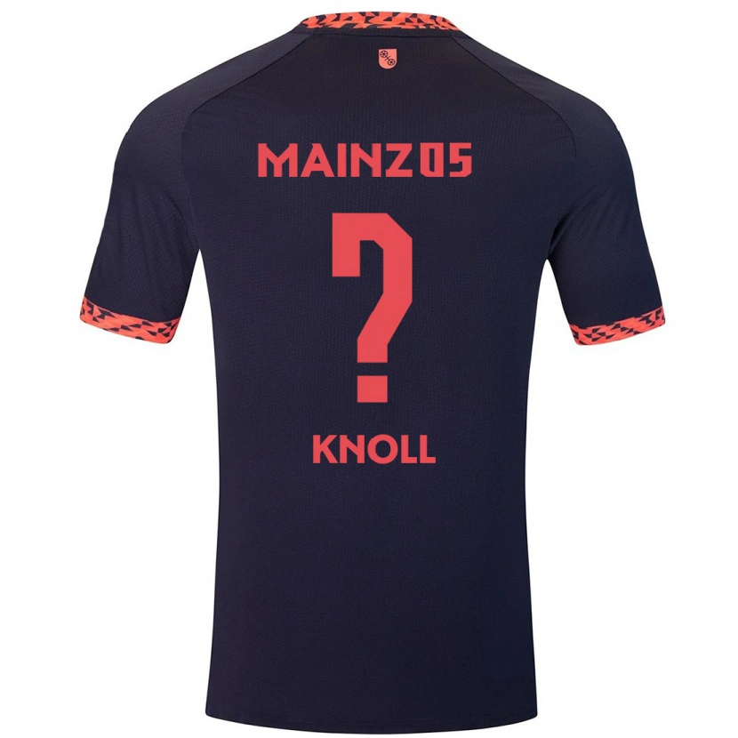 Danxen Enfant Maillot Max Knoll #0 Bleu Corail Rouge Tenues Extérieur 2024/25 T-Shirt