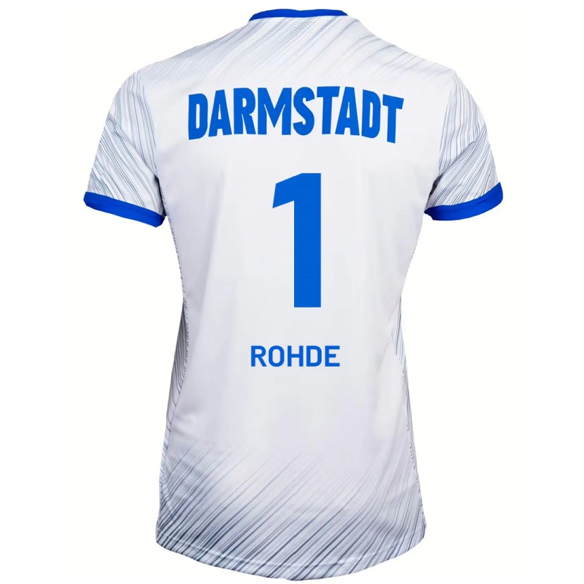 Danxen Enfant Maillot Til Rohde #1 Blanc Bleu Tenues Extérieur 2024/25 T-Shirt