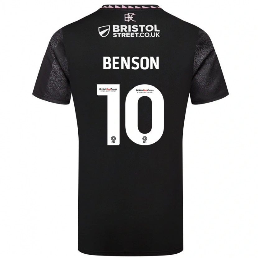 Danxen Enfant Maillot Benson Manuel #10 Noir Tenues Extérieur 2024/25 T-Shirt