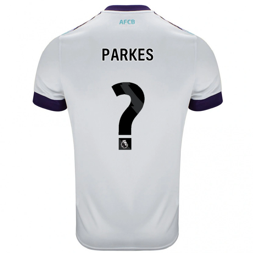 Danxen Enfant Maillot Sonny Parkes #0 Blanc Vert Violet Tenues Extérieur 2024/25 T-Shirt