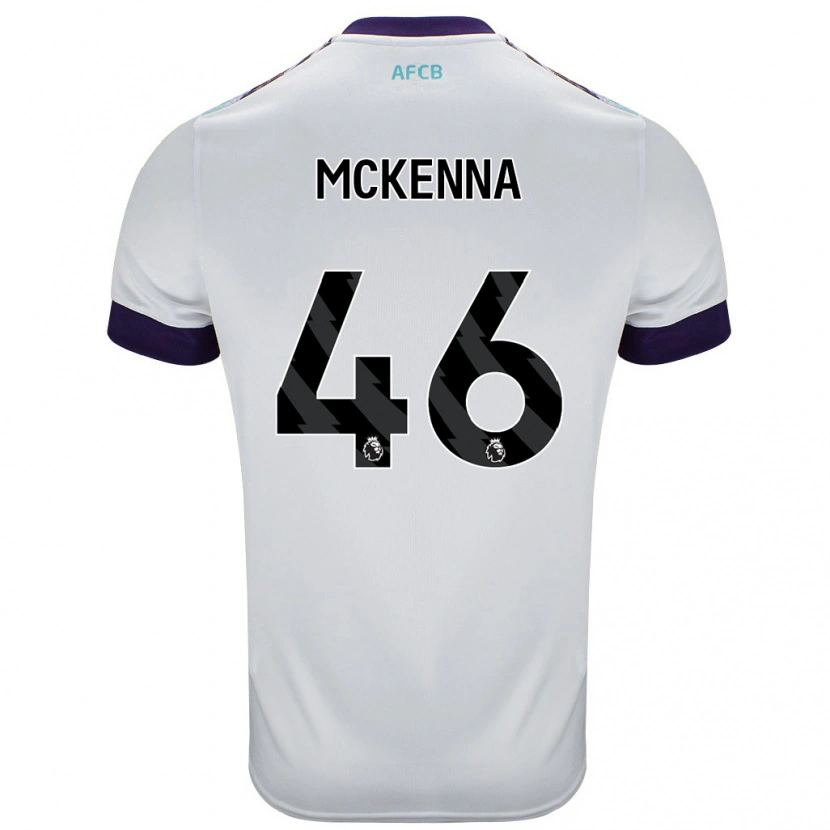 Danxen Enfant Maillot Callan Mckenna #46 Blanc Vert Violet Tenues Extérieur 2024/25 T-Shirt