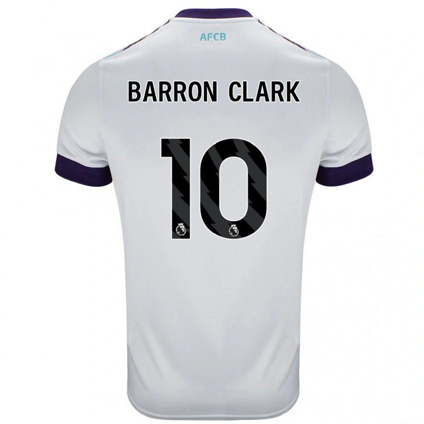 Danxen Enfant Maillot Molly Barron-Clark #10 Blanc Vert Violet Tenues Extérieur 2024/25 T-Shirt