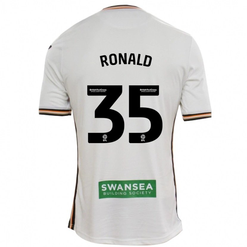 Danxen Homme Maillot Ronald #35 Blanc Tenues Domicile 2024/25 T-Shirt