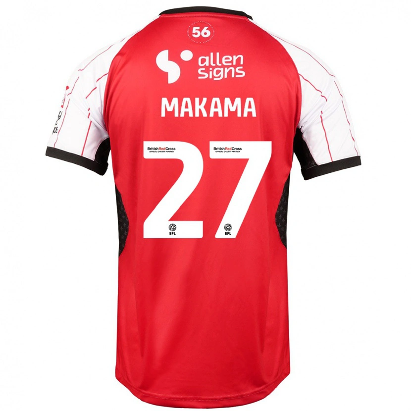 Danxen Homme Maillot Jovon Makama #27 Blanc Tenues Domicile 2024/25 T-Shirt