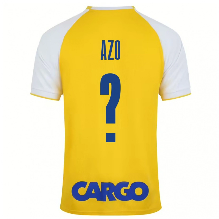 Danxen Homme Maillot Ori Azo #0 Jaune Blanc Tenues Domicile 2024/25 T-Shirt