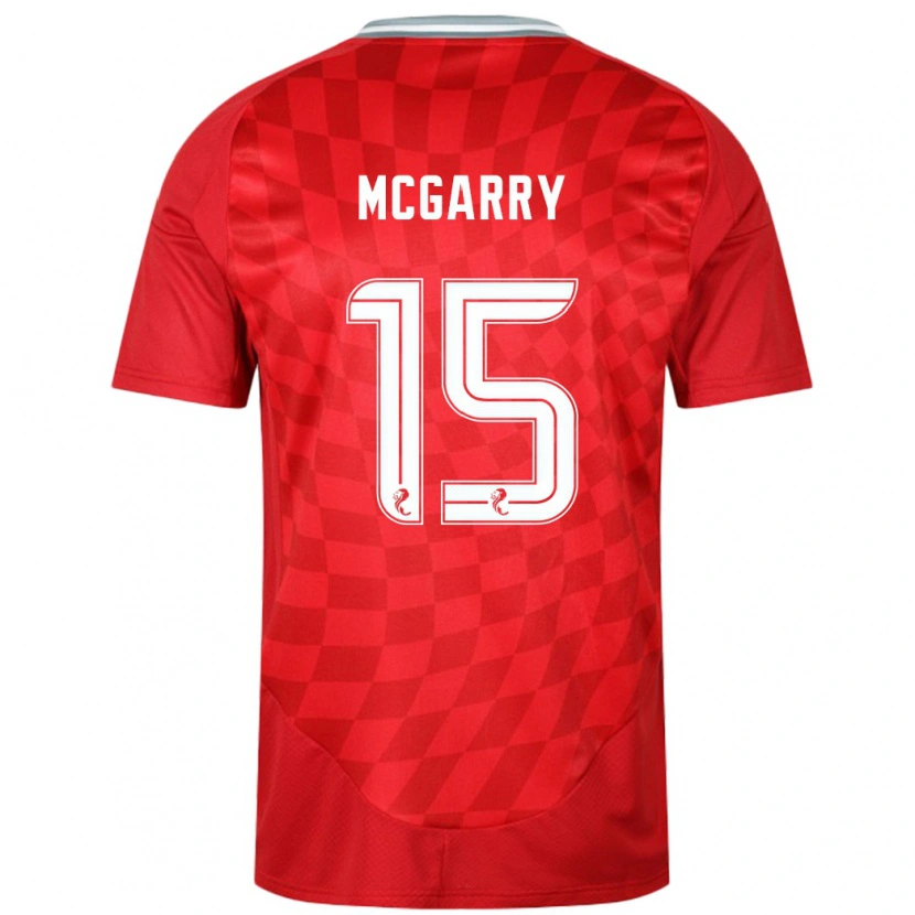 Danxen Homme Maillot James Mcgarry #15 Rouge Tenues Domicile 2024/25 T-Shirt