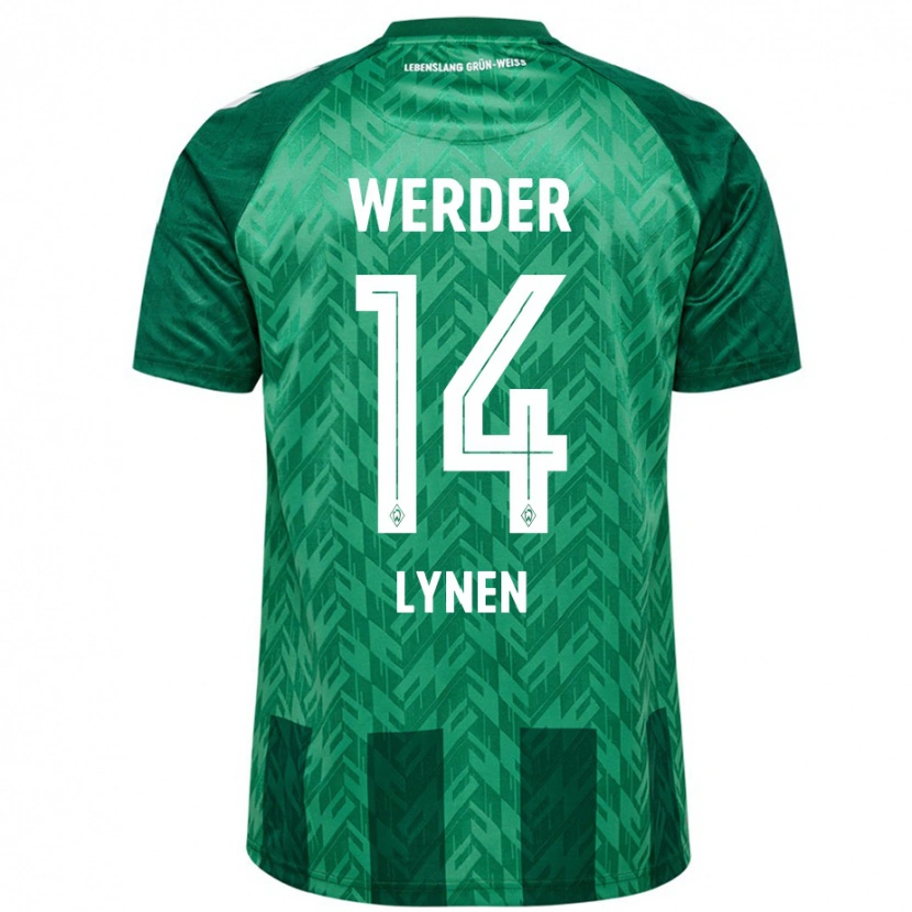 Danxen Homme Maillot Senne Lynen #14 Vert Tenues Domicile 2024/25 T-Shirt