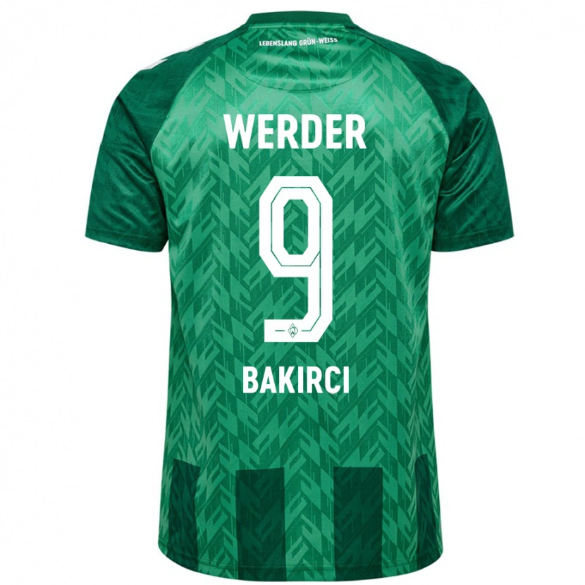 Danxen Homme Maillot Yunus Bakirci #9 Vert Tenues Domicile 2024/25 T-Shirt