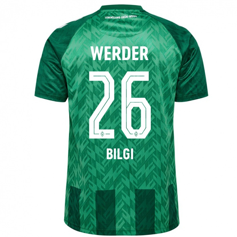 Danxen Homme Maillot Süleyman Bilgi #26 Vert Tenues Domicile 2024/25 T-Shirt