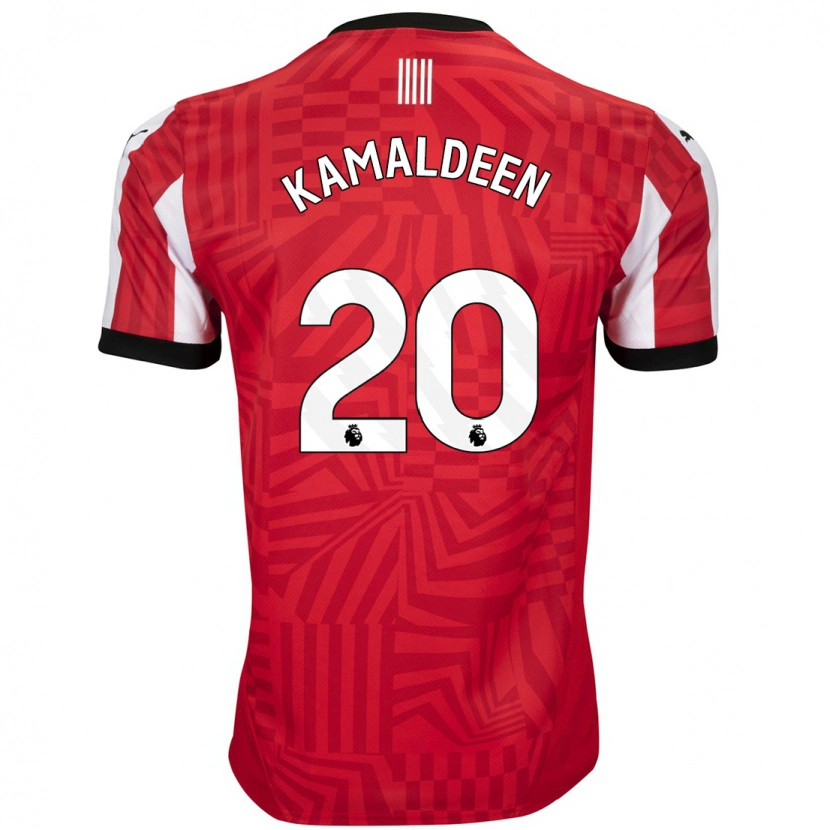 Danxen Homme Maillot Kamaldeen Sulemana #20 Rouge Blanc Tenues Domicile 2024/25 T-Shirt