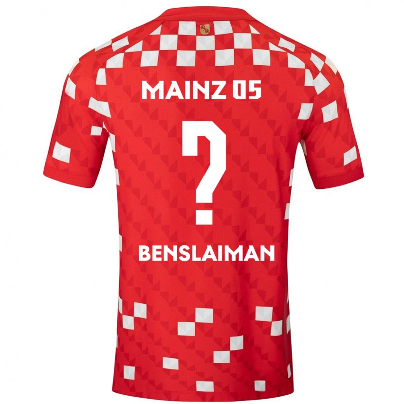 Danxen Homme Maillot Mohamed Benslaiman #0 Blanc Rouge Tenues Domicile 2024/25 T-Shirt