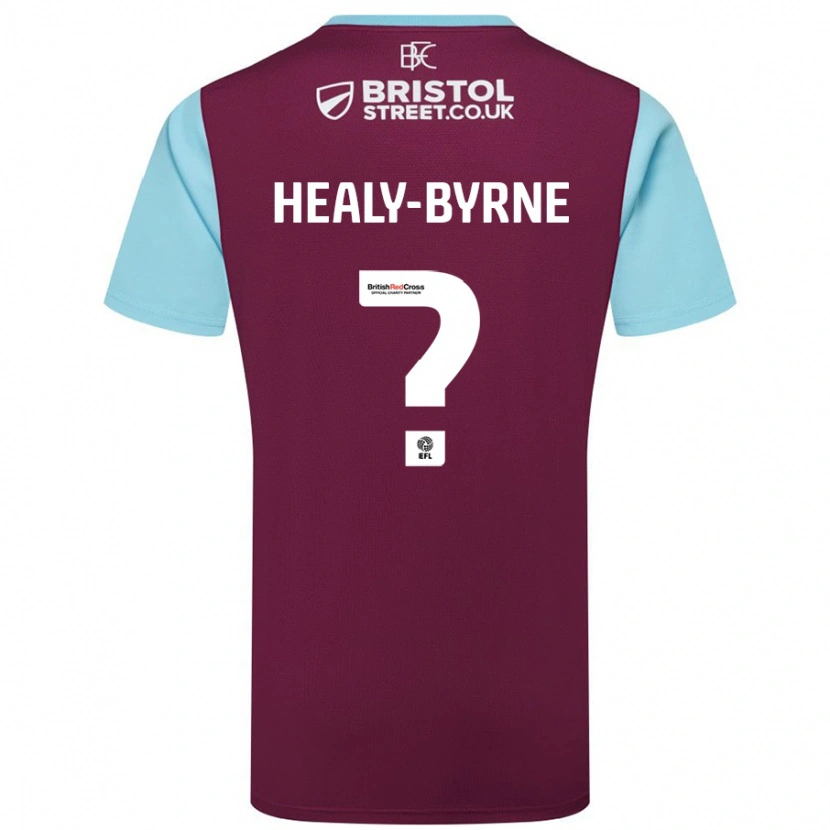 Danxen Homme Maillot Alex Healy-Byrne #0 Bordeaux Bleu Ciel Tenues Domicile 2024/25 T-Shirt