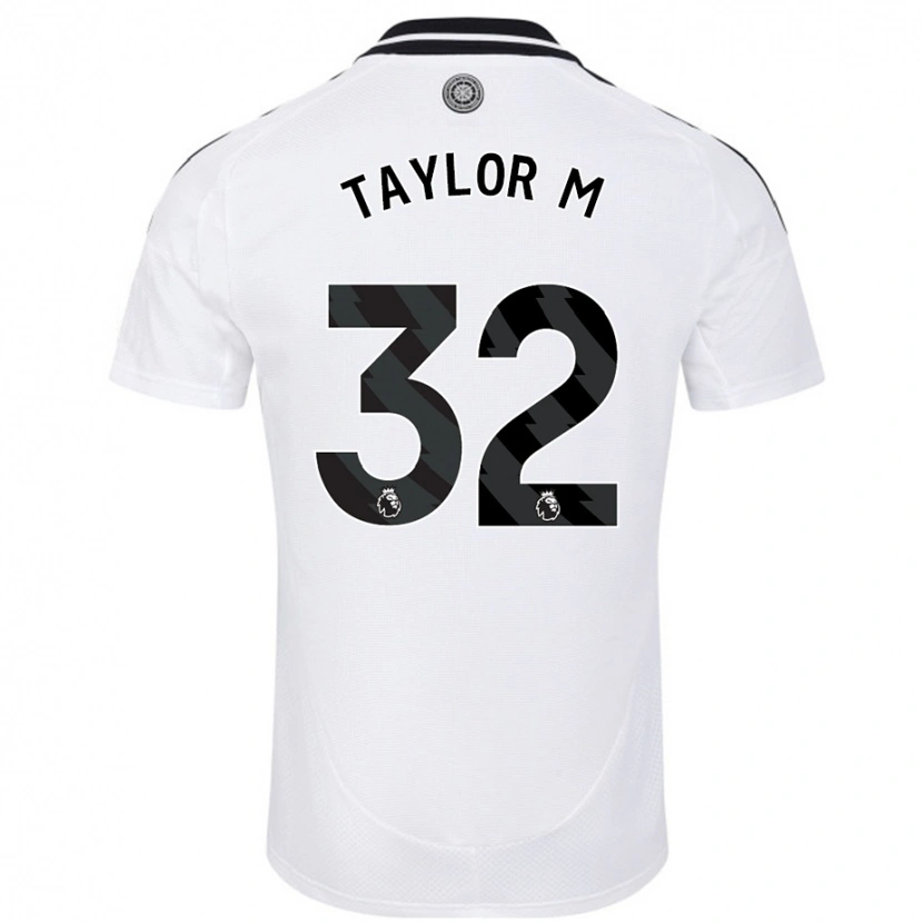 Danxen Homme Maillot Belle Taylor-M #32 Blanc Tenues Domicile 2024/25 T-Shirt