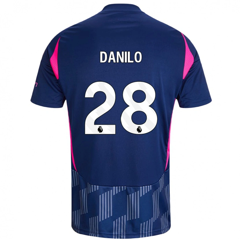 Danxen Homme Maillot Danilo #28 Bleu Royal Rose Tenues Extérieur 2024/25 T-Shirt