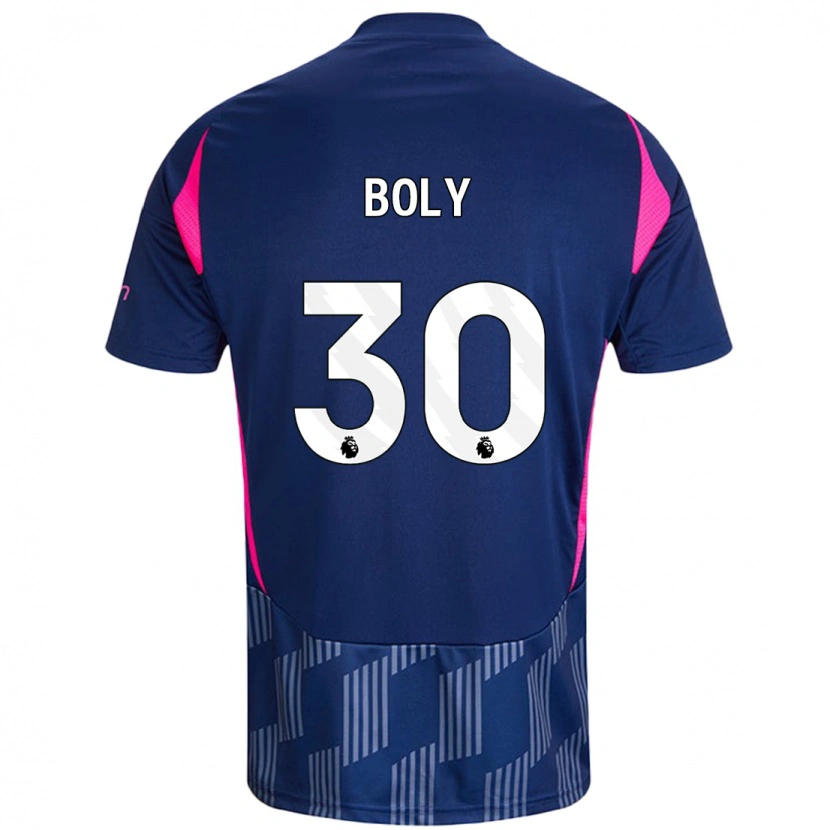 Danxen Homme Maillot Willy Boly #30 Bleu Royal Rose Tenues Extérieur 2024/25 T-Shirt