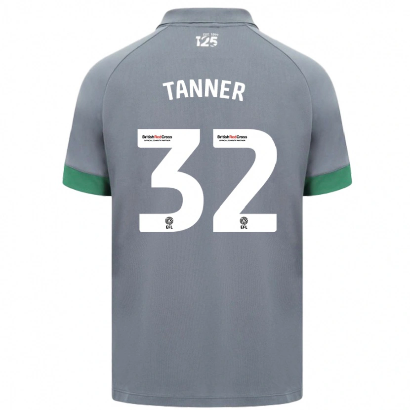 Danxen Homme Maillot Ollie Tanner #32 Gris Foncé Tenues Extérieur 2024/25 T-Shirt