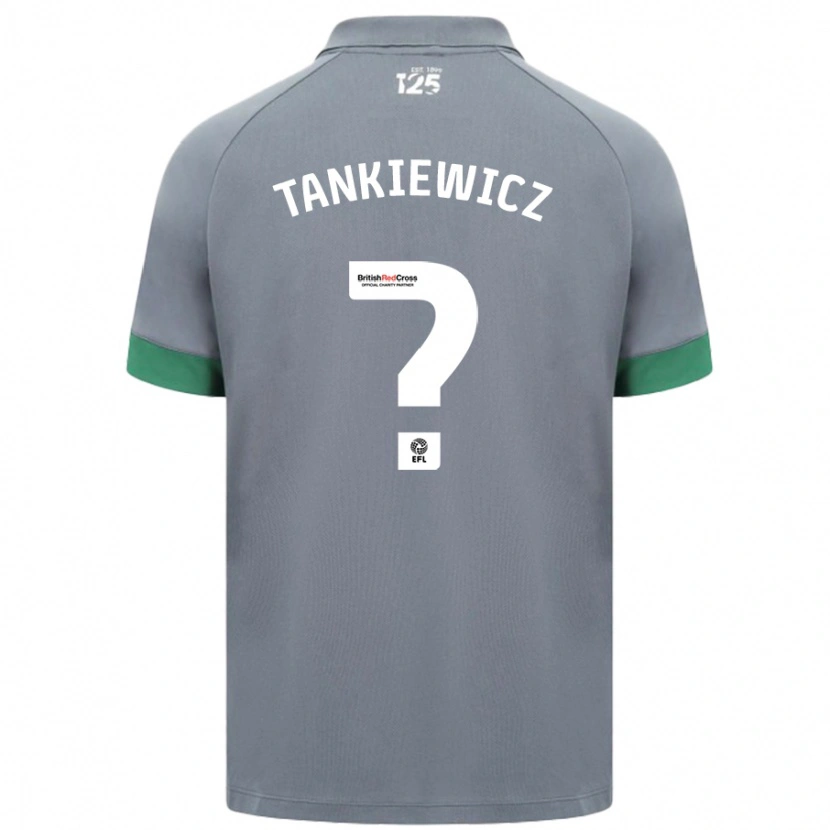 Danxen Homme Maillot Rob Tankiewicz #0 Gris Foncé Tenues Extérieur 2024/25 T-Shirt