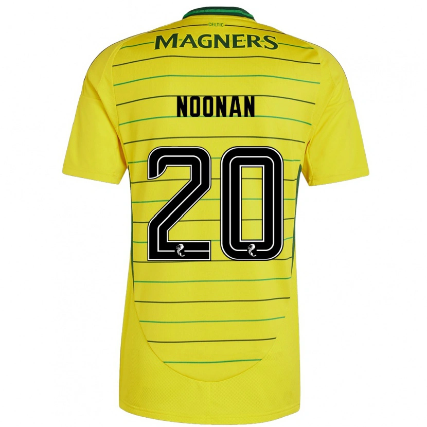 Danxen Homme Maillot Saoirse Noonan #20 Jaune Tenues Extérieur 2024/25 T-Shirt