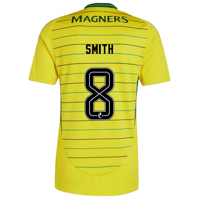 Danxen Homme Maillot Jenny Smith #8 Jaune Tenues Extérieur 2024/25 T-Shirt