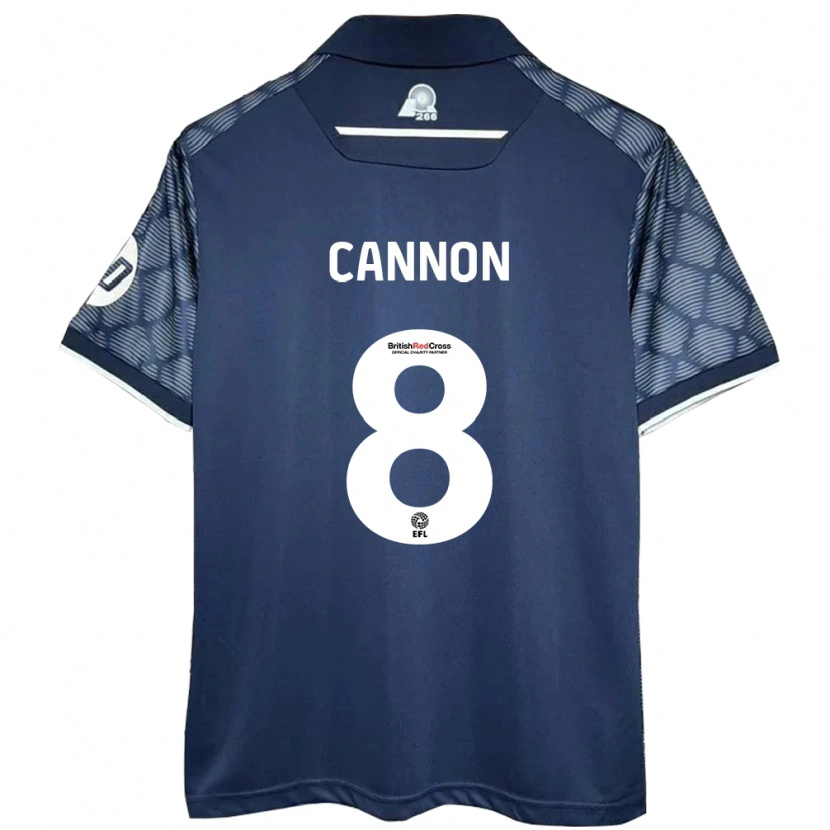 Danxen Homme Maillot Andy Cannon #8 Noir Tenues Extérieur 2024/25 T-Shirt