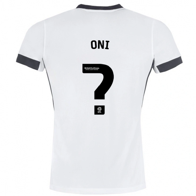 Danxen Homme Maillot Ifeoluwa Oni #0 Blanc Noir Tenues Extérieur 2024/25 T-Shirt