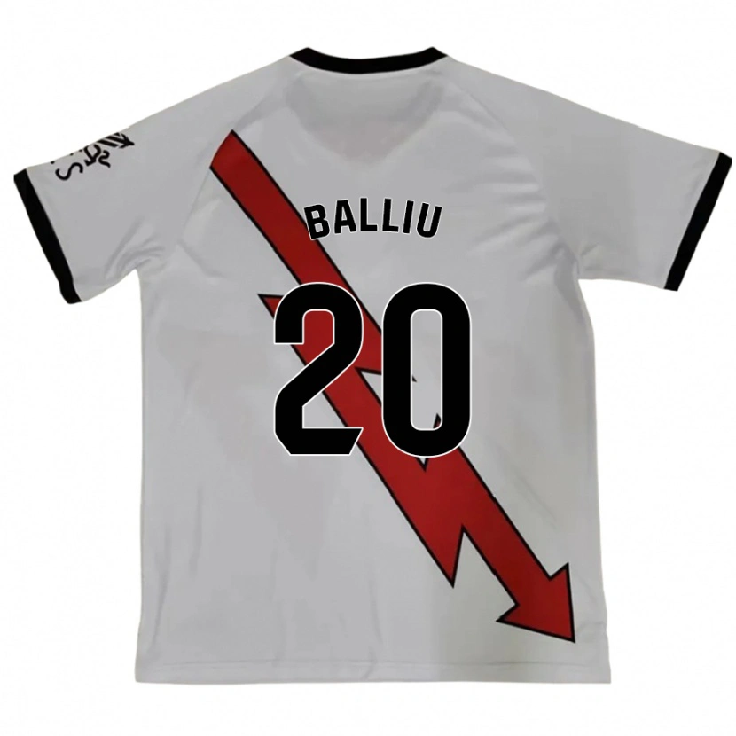 Danxen Homme Maillot Iván Balliu #20 Rouge Tenues Extérieur 2024/25 T-Shirt